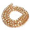 Electroplate Glass Beads Strands LS-EGLA-D018-8x8mm-49-4