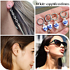12 Pairs 202 Stainless Steel Huggie Hoop Earrings with 316 Surgical Stainless Steel Pins EJEW-SC0001-40P-5