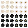 40Pcs 2 Styles 1-Hole ABS Plastic Buttons BUTT-TA0001-32-3