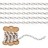 Alloy & Crystal Rhinestone & Plastic Pearl Bead Chains LCHA-TA0001-01-2