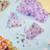 Flower Printed Organza Drawstring Bags OP-TAC0003-03-6
