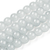 Baking Paint Imitation Jade Glass Round Bead Strands X-DGLA-Q021-6mm-43-1