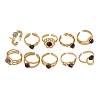 304 Stainless Steel Adjustable Open Cuff Rings RJEW-A071-02B-G-4