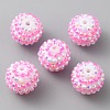 Resin Rhinestone Beads RESI-WH0034-33-2