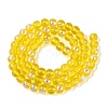 Transparent Electroplate Glass Beads Strands EGLA-Q132-6MM-01A-02-2