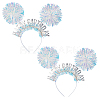 Plastic Hair Bands OHAR-WH0042-02C-1