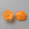 Transparent Frosted Acrylic Bead Caps MACR-S371-04A-725-2