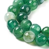 Natural Striped Agate/Banded Agate Beads Strands G-A246-8mm-06-4