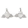 Natural Quartz Crystal Pendants G-P492-02P-22-4