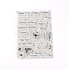 TPR Word Pattern Clear Stamps DIY-SZC0003-24-1