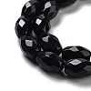 Natural Black Onyx(Dyed & Heated) Beads Strands G-P520-C06-01-4