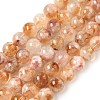 Heated Natural Citrine Beads Strands G-A262-A01-10mm-01-2