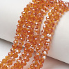 Electroplate Glass Beads Strands EGLA-A034-T4mm-K16-1