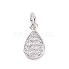 Brass Micro Pave Cubic Zirconia Pendants KK-I614-064P-1