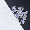 Electroplate Transparent Glass Beads EGLA-L027-E-A01-1