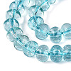 Crackle Transparent Glass Beads Strands GLAA-N074-02B-10-4