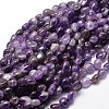 Natural Amethyst Nuggets Beads Strands X-G-J335-08-1