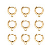 Eco-Friendly Brass Earring Hoops Findings KK-TA0007-40-9