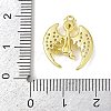 Brass Micro Pave Clear Cubic Zirconia Pendants X-KK-L238-04G-3