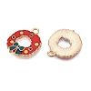 Christmas Theme Alloy Enamel Pendants ENAM-T020-10E-1