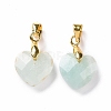 Natural Amazonite Pendants G-C023-07F-2