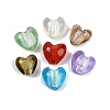 Handmade Silver Foil Lampwork Glass Beads LAMP-Q005-06-1
