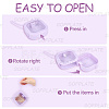 Multifunctional Plastic Pocket-Sized Push Switch Organizers Case CON-WH20006-004D-4