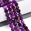 Dyed Natural White Jade Beads Strands G-T139-8mm-45L-1