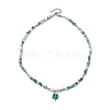 Glass & Brass & Pearl Beaded Necklaces for Women X1-NJEW-TA00158-4