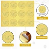 34 Sheets Self Adhesive Gold Foil Embossed Stickers DIY-WH0509-014-3