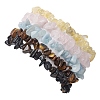 12 Constellation Natural Mixed Gemstone Chip Beaded Stretch Bracelets Sets for Women Men BJEW-JB10264-08-2