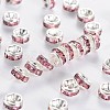 Brass Grade A Rhinestone Spacer Beads RSB034NF-07-1