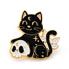 Cat with Skull Enamel Pin X-JEWB-C011-09-1