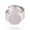 304 Stainless Steel Ring Base Findings STAS-N122-02A-P-2