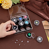 9 Slots Mini Round Plastic Jewelry Screw Top Bead Jars Sets with Velvet Inside AJEW-WH0472-42B-3