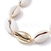 Natural Cowrie Shell Beads Beaded Necklaces X-NJEW-JN03744-02-4