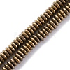 Electroplated Non-magnetic Hematite Beads Strands G-P571-B01-01B-1