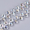 Transparent Glass Beads Strands X-GLAA-T006-14F-1