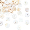 2-Hole Shell Flat Round Buttons X-BUTT-P012-11-1