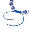 Adjustable Acrylic & Synthetic Turquoise & Non-magnetic Hematite Beads Braided Beaded Bracelets for Women BJEW-JB13578-5