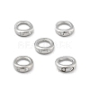 Brass Ring Charm Connectors KK-M306-04P-2
