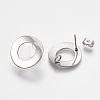 304 Stainless Steel Stud Earring Findings STAS-Q231-07A-2