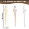 3Pcs 3 Colors Stainless Steel Sealing Wax Mixing Stirrers STAS-UN0040-10-3
