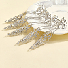 2 Sets 2 Colors Halloween Gothic Cone Iron Hollow Finger Protector BJEW-CN0001-16B-3