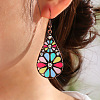 Bohemian Alloy Enamel Dangle Earrings FS-WG2DAA9-16-3
