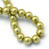 Baking Paint Pearlized Glass Pearl Round Bead Strands HY-Q003-4mm-43-4