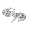 304 Stainless Steel Hollow Round Hoop Earrings for Women EJEW-R156-10P-2