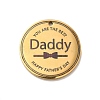 Father's Day Theme 304 Stainless Steel Pendants STAS-E171-01G-1