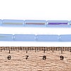 Electroplate Imitation Jade Glass Beads Strands EGLA-Q132-02A-D04-4