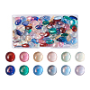 Cheriswelry 120Pcs 12 Colors Transparent Resin Cabochons CRES-CW0001-03-20
